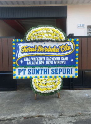 Papan Bunga Duka di Binawidya
